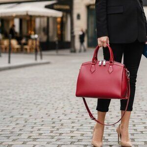 AUTHENTIC LOUIS VUITTON BREA MM EPI HANDBAg